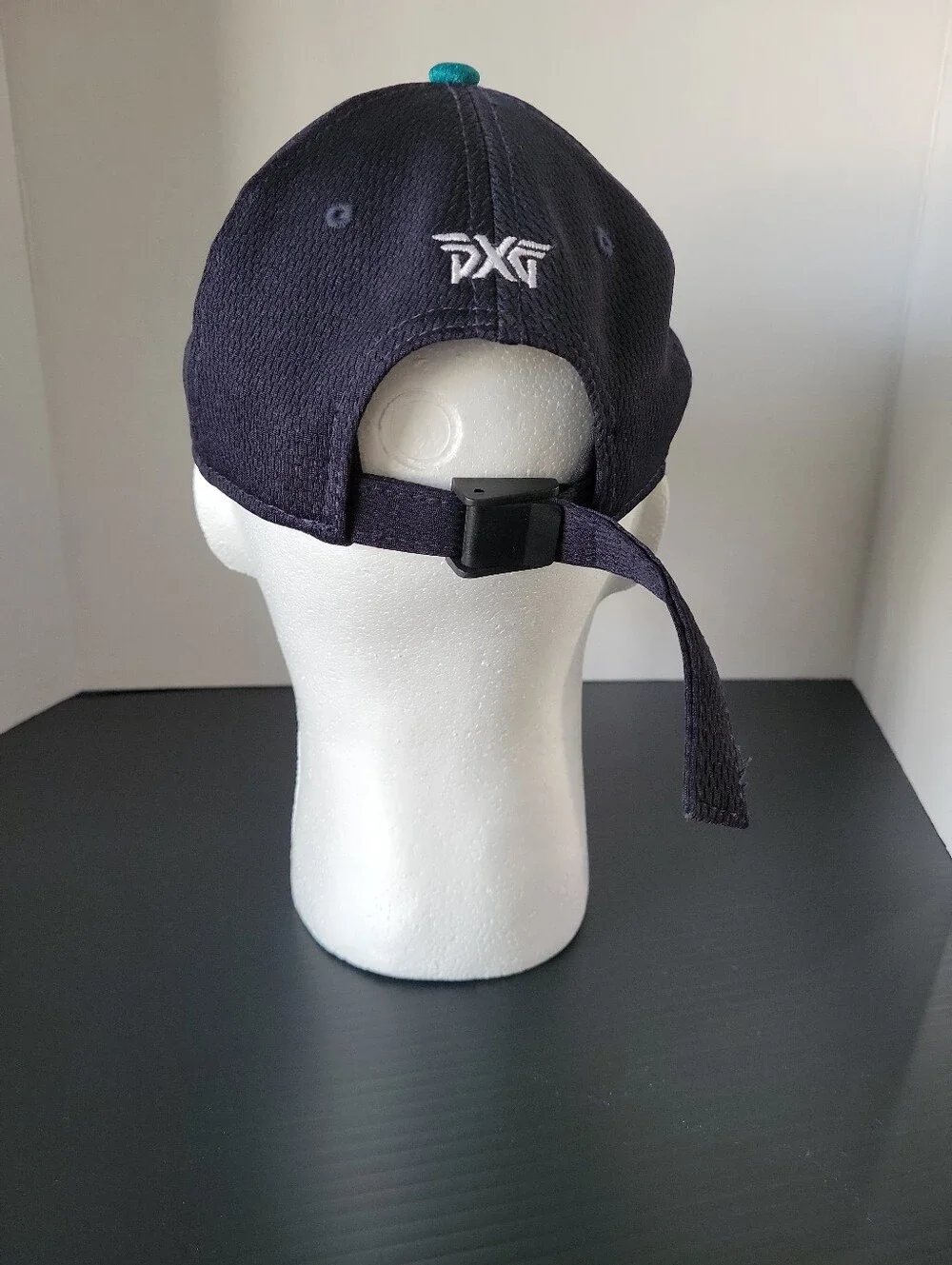PXG New Era Golf Hat Teal Navy White Adjustable Strapback Embroidered Logo